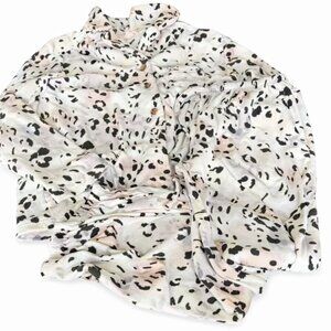 Leopard Velour Pajama Set Women Small 2 Piece Matching Lounge Set Cozy Sleepwear